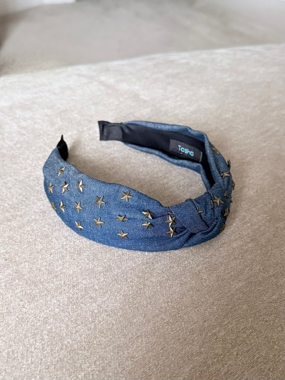 Tasha Denim Top Knot Headband